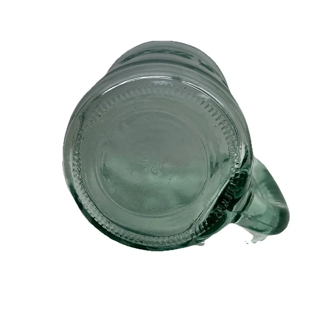 Vintage Coca-Cola Coke Green Glass‎ Stein Mug With Handle